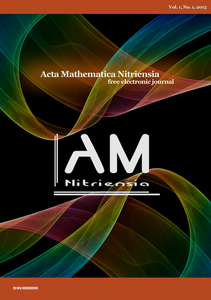 Acta Mathematica Nitriensia