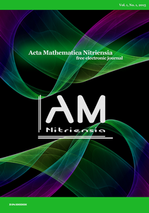 Acta Mathematica Nitriensia