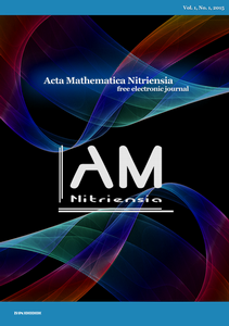 Acta Mathematica Nitriensia